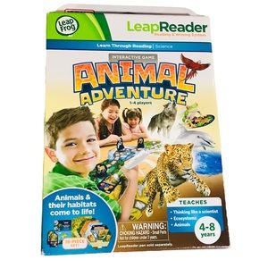 Leapfrog LeapReader Animal Adventure Interactive Game 1-4 Players